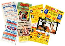 A collection of approx. 87 boxing promotion flyers dating from the 1970s on