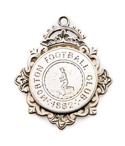 An early Morton Football Club medal dated 1882, silver, engraved with a foo