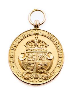 Football Association Amateur Cup winner's medal season 1899-1900, 9ct. gold