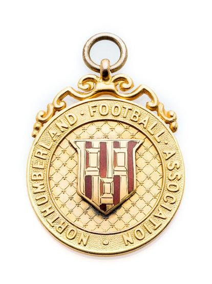Northumberland Senior Cup winner's medal 1910-11 awarded to a Newcastle Uni