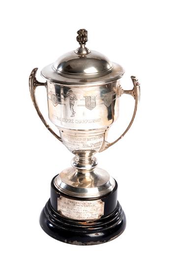 A silver Lord Lonsdale Boxing Trophy by Mappin & Webb