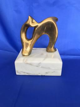 Hattakitkosol Somchai Mid Century Abstract Bronze Sculpture