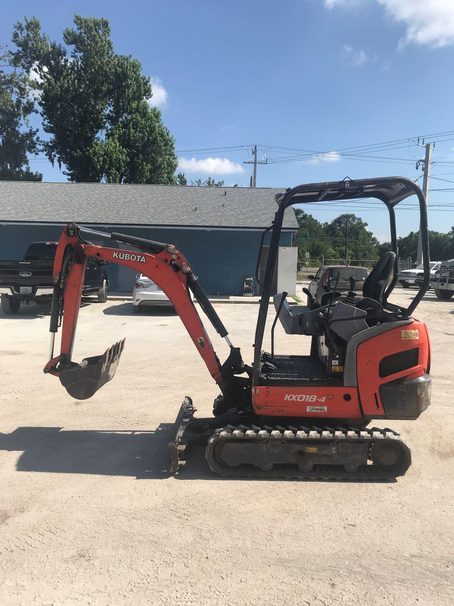 2017 Kubota KX018-4R Mini Excavator