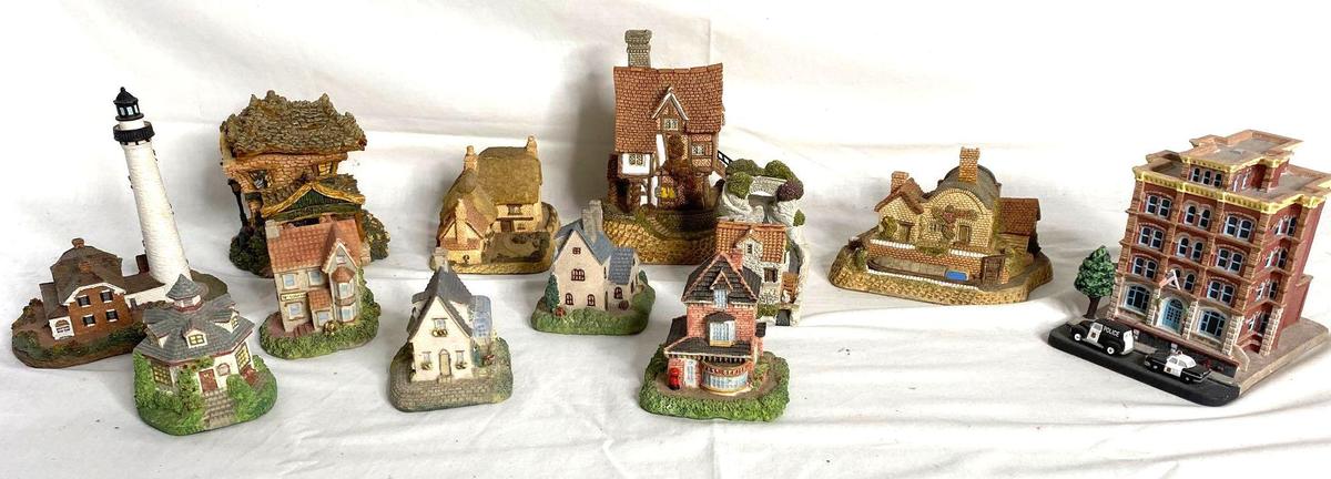 Fraser Creations, John Hine, Danbury Mint, Boyds Town Village and other cottage figurines