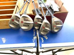 Golf clubs and gear