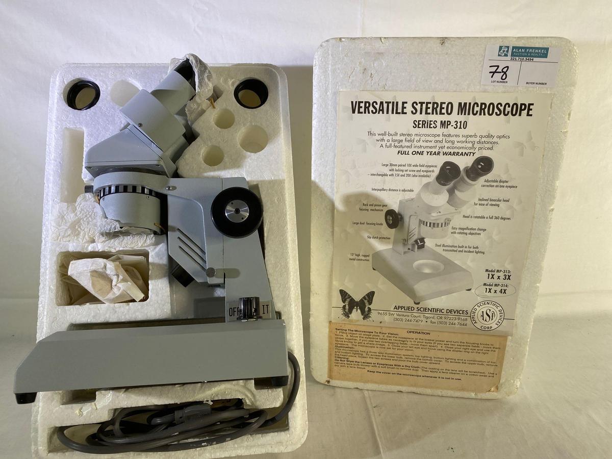 Applied Scientific Devices MP-310 stereo microscope