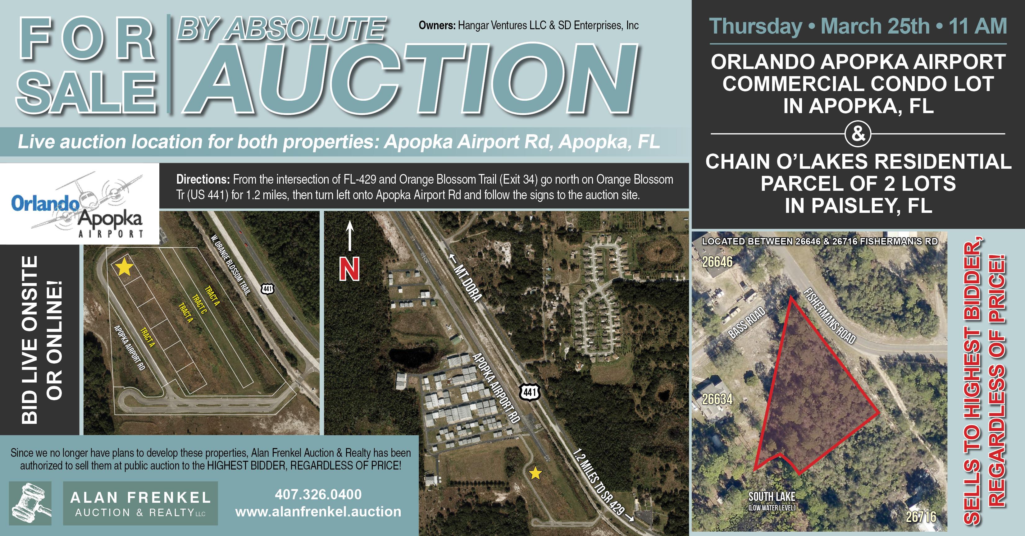 Orlando Apopka Airport Commercial Condo Lot