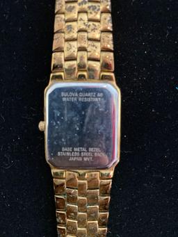 Bulova gold-tone watch