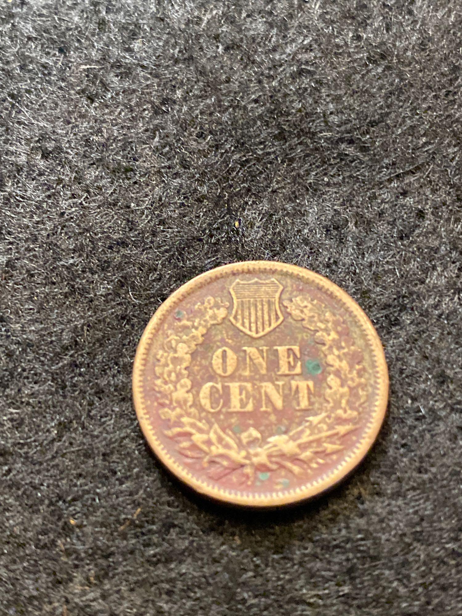 1863 Indian Head - Oak Wreath & Shield penny & other cent