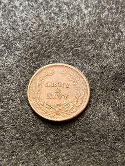 1863 Army & Navy Civil War Token