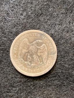 1875 S Liberty Seated Twenty-Cent Piece