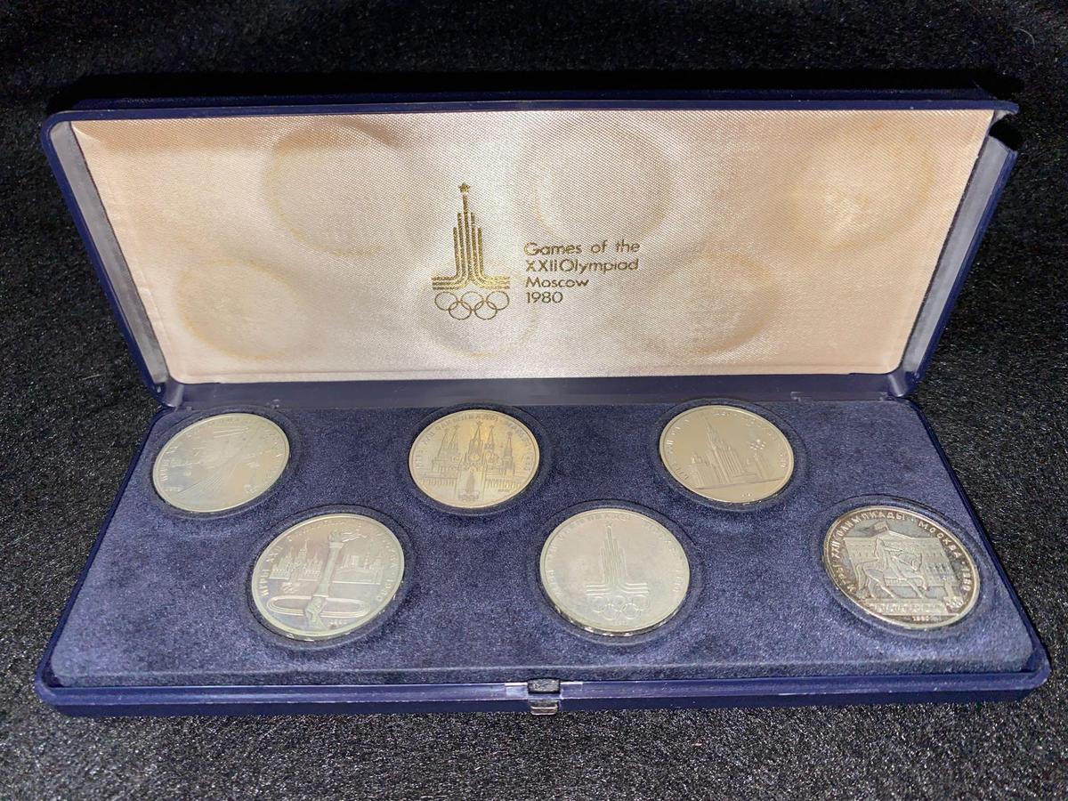 1980 Games of the XXII Olympiad Moscow coin set