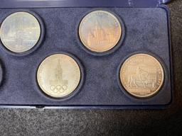 1980 Games of the XXII Olympiad Moscow coin set