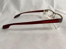 Prada VPS57E gray burgundy 51.17.145 men's eyeglass frames