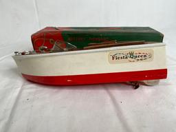 Vintage K & O Models, Fleet Line, Speed Boat, Fiesta Queen, Set of Lithograph stacking blocks