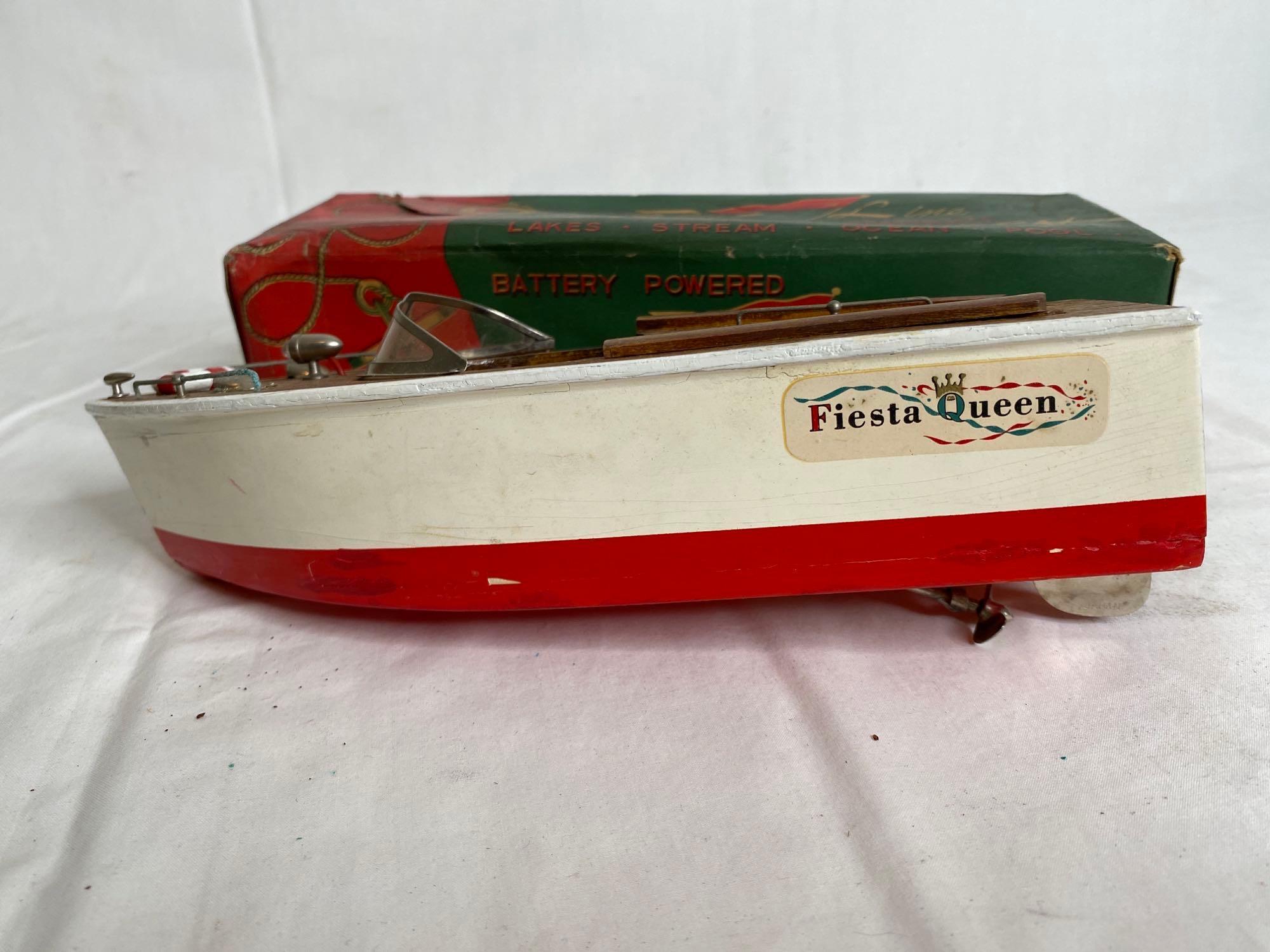 Vintage K & O Models, Fleet Line, Speed Boat, Fiesta Queen, Set of Lithograph stacking blocks