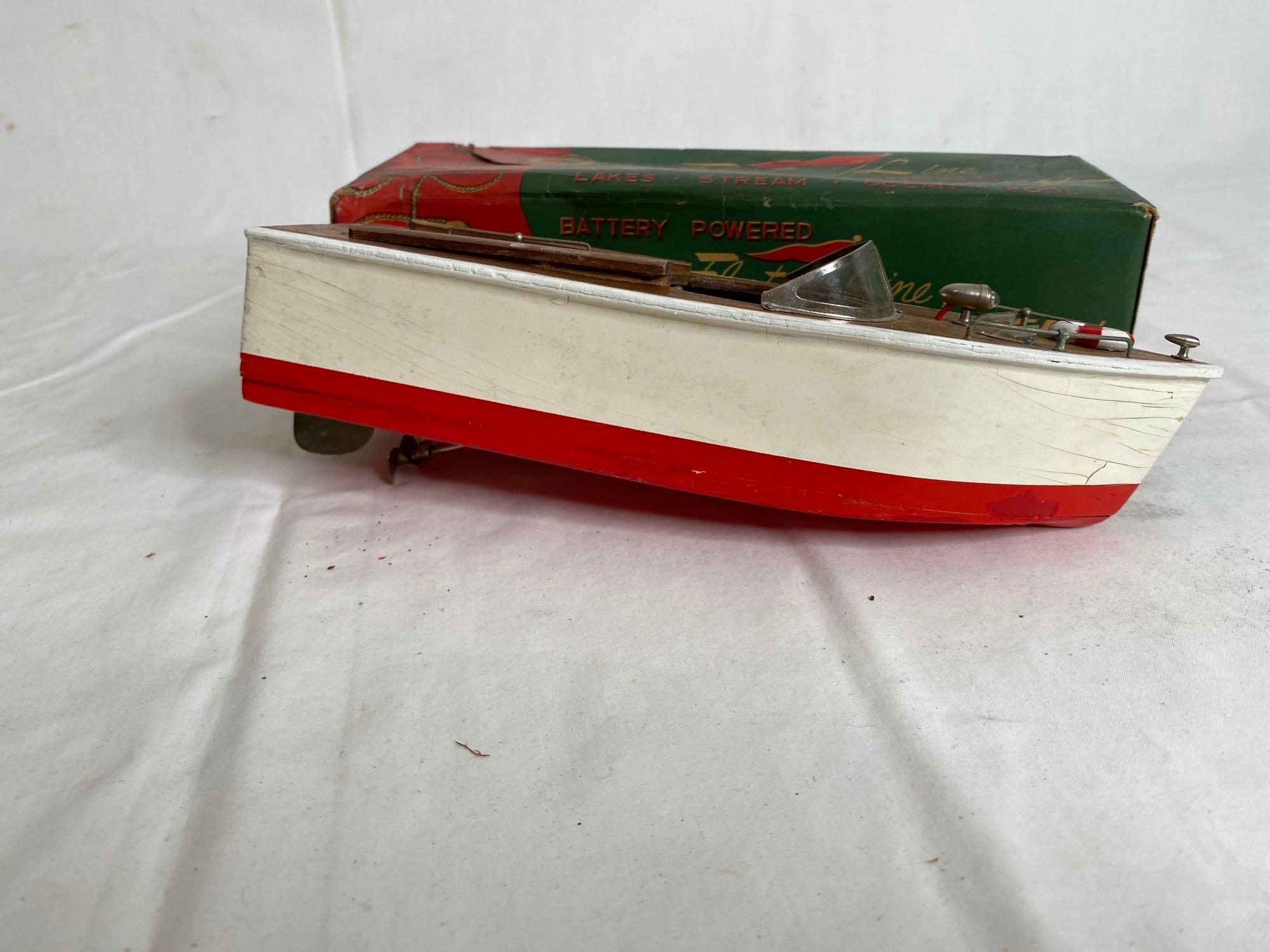 Vintage K & O Models, Fleet Line, Speed Boat, Fiesta Queen, Set of Lithograph stacking blocks
