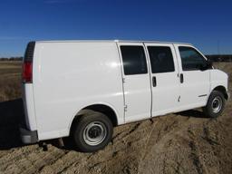 1999 CHEVROLET 2500 CARGO VAN (TAXABLE)