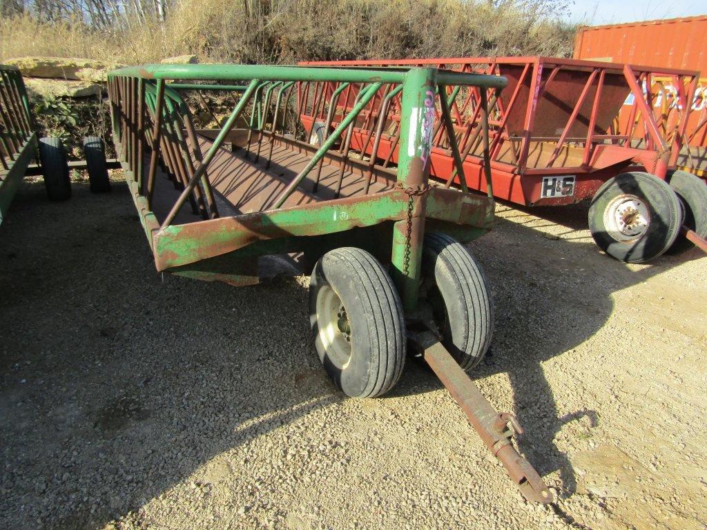 SCHOESSOW 22' SLANT BAR PULL TYPE FEEDER WAGON