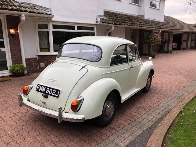 **Charity Lot**  1970 Morris Minor 1000 - 3,000 miles