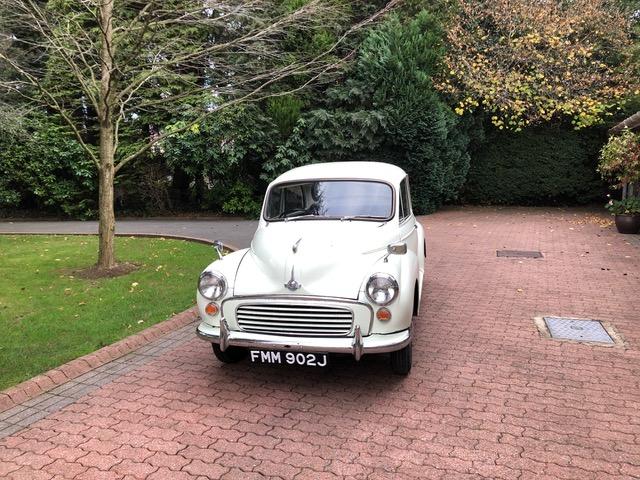 **Charity Lot**  1970 Morris Minor 1000 - 3,000 miles