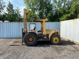 Hyster #150, 15,000 Lb. Capacity Diesel Forklift, Twin 11" Mast, Hrs: 3,725 (MACHINE RUNS)