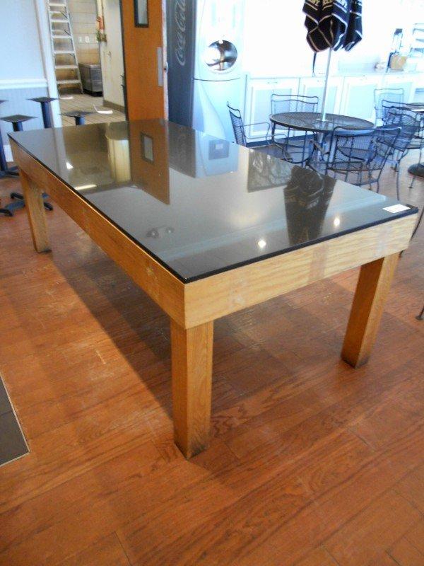 42"X7' MARBLE TOP TABLE