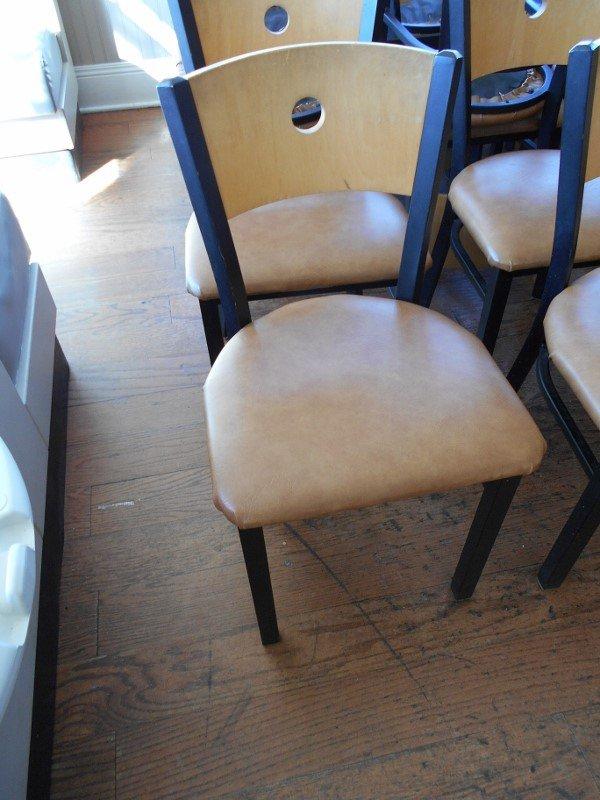 BROWN PADDED CHAIRS