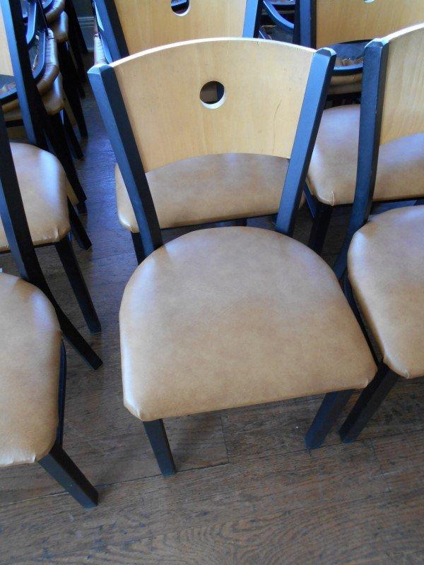 BROWN PADDED CHAIRS