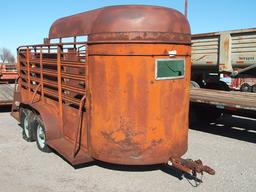 HALE 5X14 - ½ TOP BUMPER PULL LIVESTOCK TRAILER