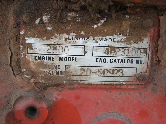 DIESEL ENGINE OFF G GLEANER COMBINE