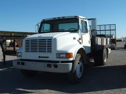 1998 IH 4700 WITH 12' FLATBED