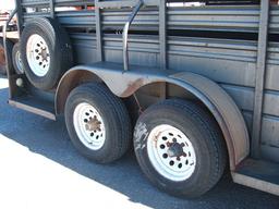 WW 16'  BUMPER PULL LIVESTOCK TRAILER