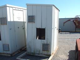 4'X6'X7' METAL WELL HOUSE ON SKID