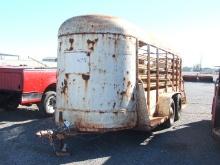 5'X16'BUMPER PULL LIVESTOCK TRAILER