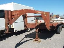 8'x20' GOOSENECK TRIPLE AXLE FLATBED TRAILER