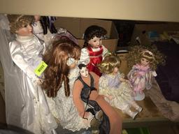 8 Porcelain Dolls