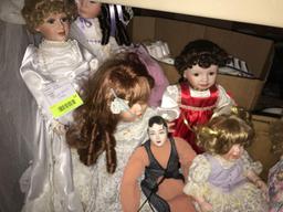 8 Porcelain Dolls