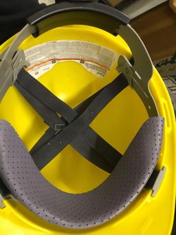 2 Yellow Hard Hats- 1 Brand New