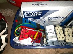 Electrical Lot- New Outlets, New Battery Pack, Ballast and 2 Electrical Testers