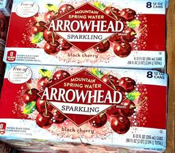 4 Case of 8 Cans of Arrowhead Sparkling Water