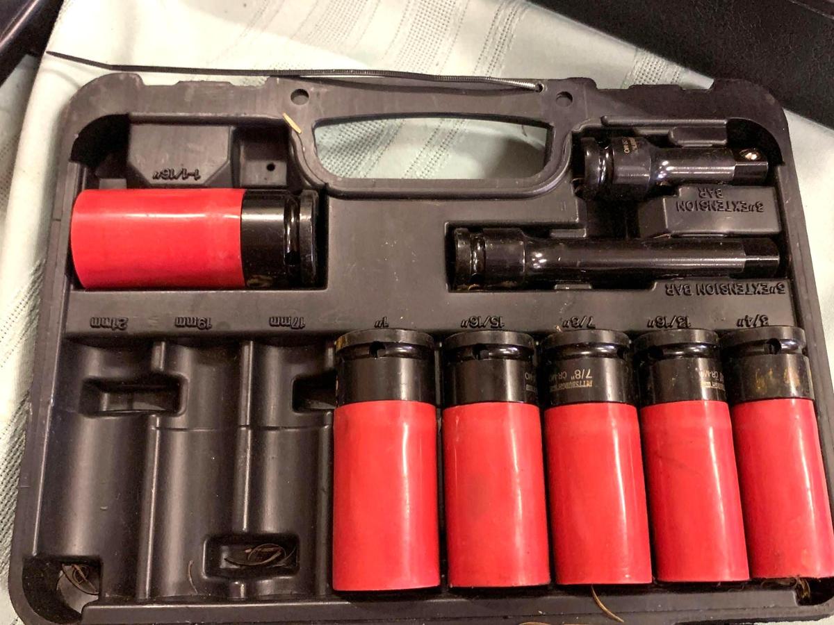 Pittsburg Pro High Torque Impact Socket set- (Incomplete** 3 Pieces Missing**)