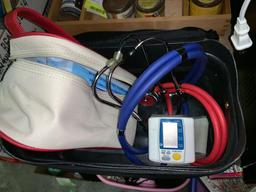 2 Stethoscope, Blood Pressure cuff and Personal Wipes
