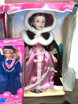 4 New Disney Princess Dolls (Boxes have some Damage)