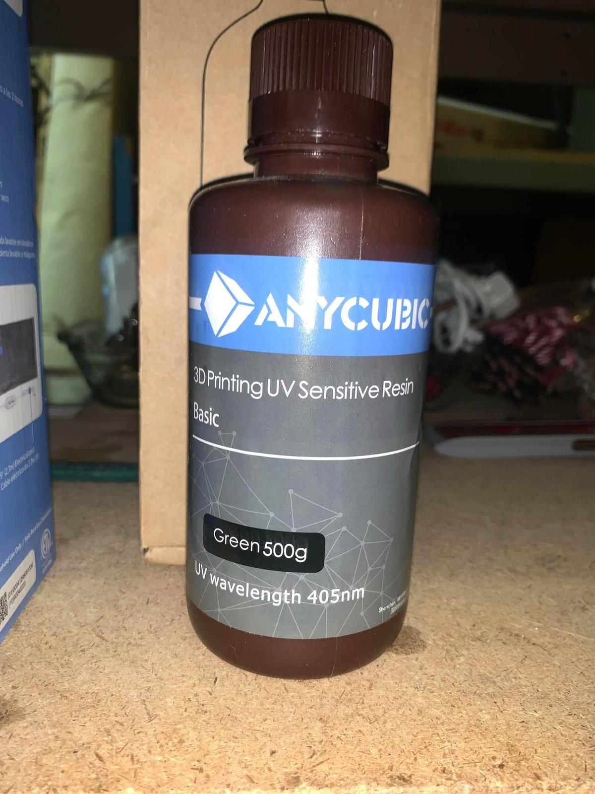 Unused 3d Printing Resin Anycubic Green 500g