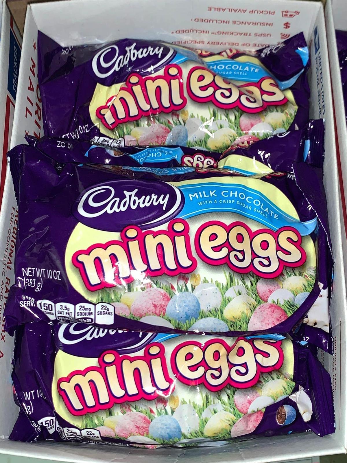 10- bags of Cadbury Mini eggs (10 oz Bags) - In date