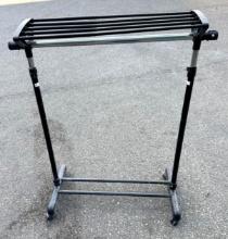 Rolling Clothes Rack- Adjustable Height