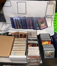 Group of Unsearched Magic the Gathering and Yu-Gi-Oh Trading cards and Play mat- From storage unit