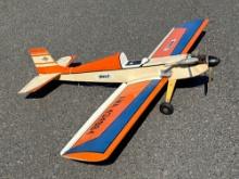 Large Model Plane with Engine - She Flew back in the Day- As- is - 70" Long Wing span