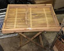 Bamboo Folding Accent Table